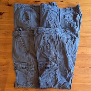 Wrangler Men's Gray Cargo Pants/Work Pants/Mechanic Pants